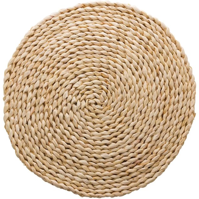 Americano Fibra Natural Estilo Rústico 38cm - Cru