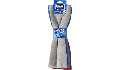 kit 3 panos de microfibra 40x40 nao risca e nao solta fiapos panosul amostra
