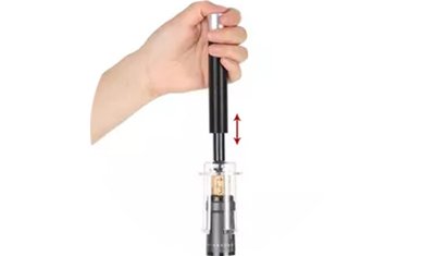saca rolhas pressao automatico a gas para vinho preto uso