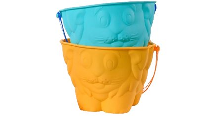 brinquedo praia balde 2 pecas balde detalhes
