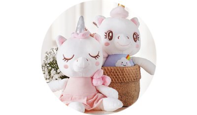 bichinho de pelucia infantil unicornio 40cm ambientado