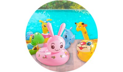 boia animais para crianca 50x80cm todas detalhe