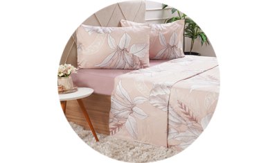 jogo de cama cotton touch 4 pecas boho detalhe