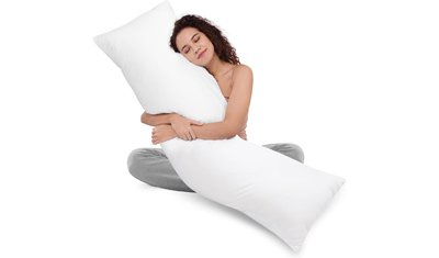 travesseiro body pillow aconchego inteligente 40x135cm branco