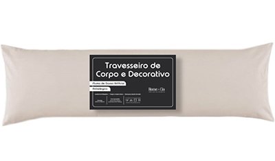 travesseiro body pillow aconchego inteligente 40x135cm branco detalhe2