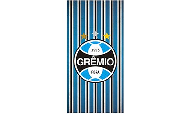 toalha de praia times de futebol gremio 70x140cm gremio detalhe