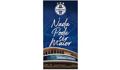 toalha de praia times de futebol gremio 70x140cm nada pode ser maior detalhe