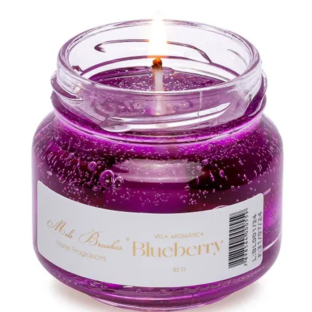 Vela Aromática Geleia de Frutas Perfumada Mels Brushes 85g - Blueberry