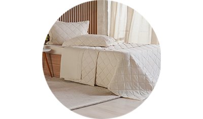 kit colcha 3pcs ricamo 300 fios 100 algodao 260x280cm biscuit completo