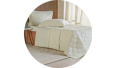 kit colcha 3pcs ricamo 300 fios 100 algodao 260x280cm salvia completo