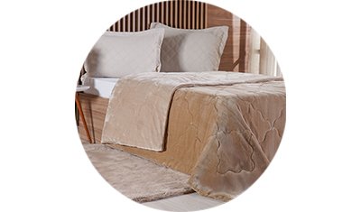 edredom plush bicolor linho duravel