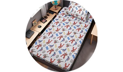 jogo de cama solteiro vingadores malha cinza ambiente