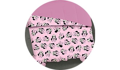 edredom casal minnie disney malha 100 algodao mickey estampa