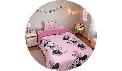 edredom solteiro minnie disney malha 100 algodao beauty rosa detalhado