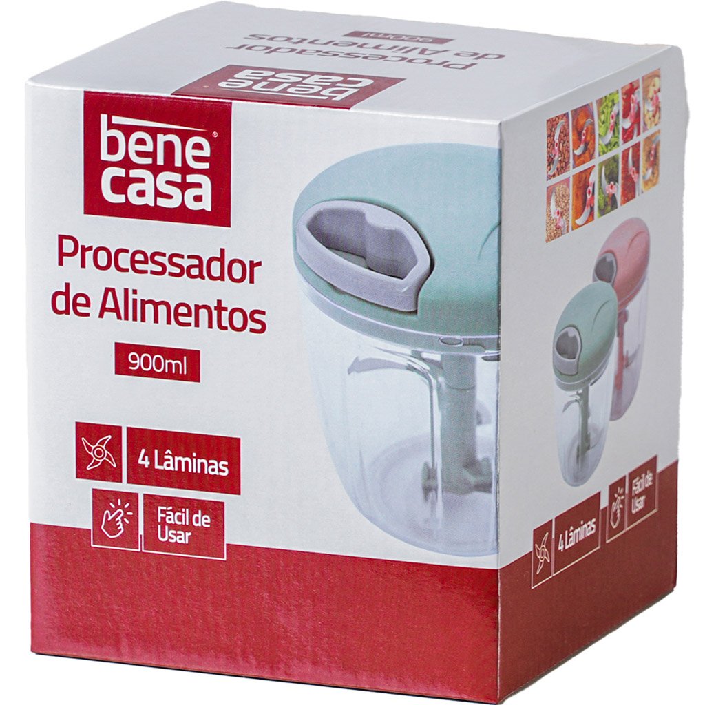 Processador de Alimentos Manual 4 Laminas 900ml Bene Casa