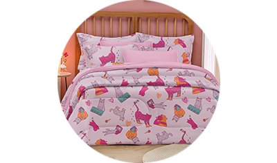 edredom solteiro estampado 150x220cm 100 algodao cats detalhado