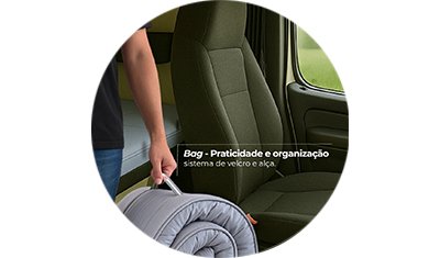 pillow top para caminhao universal 400 fios 5cm 200x80x5cm cinza bag ambientada