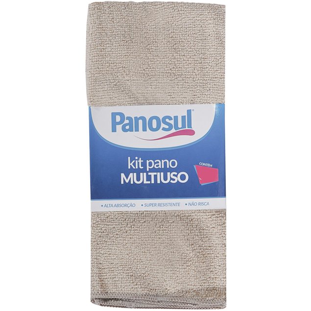 Kit 2 Panos 60x80cm Microfibra Multiuso Panosul